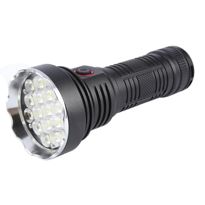 W5201-1 19 LEDs 3200LM Super Bright Rechargeable Flashlight(Black) - LED Flashlight by buy2fix | Online Shopping UK | buy2fix