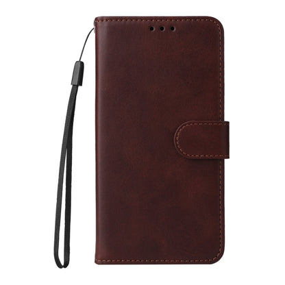 For iPhone 16 Pro Max Classic Calf Texture Flip Leather Phone Case(Brown) - iPhone 16 Pro Max Cases by buy2fix | Online Shopping UK | buy2fix