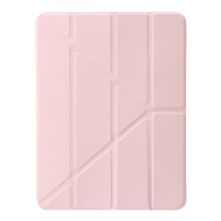 For iPad Pro 13 2024 Clear Acrylic Deformation Leather Tablet Case(Pink) - iPad Pro 13 2024 Cases by buy2fix | Online Shopping UK | buy2fix