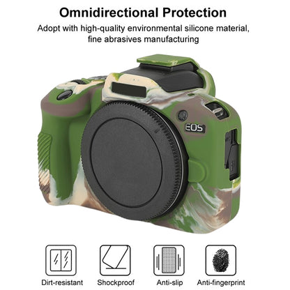 For Canon EOS R100 Glossy Soft Silicone Protective Case(Camouflage) - Protective Case by buy2fix | Online Shopping UK | buy2fix