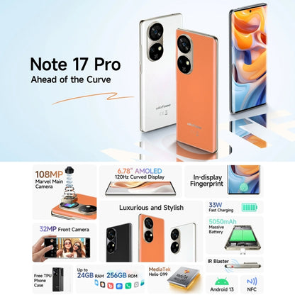 Ulefone Note 17 Pro, 12GB+256GB, Screen Fingerprint, 6.78 inch Android 13 MediaTek Helio G99 MTK6789 Octa Core, NFC, Network: 4G(Velvet Black) - Ulefone by Ulefone | Online Shopping UK | buy2fix