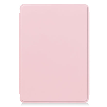 For iPad Pro 13 2024 Transparent Rotation Smart Leather Tablet Case(Pink) - iPad Pro 13 2024 Cases by buy2fix | Online Shopping UK | buy2fix