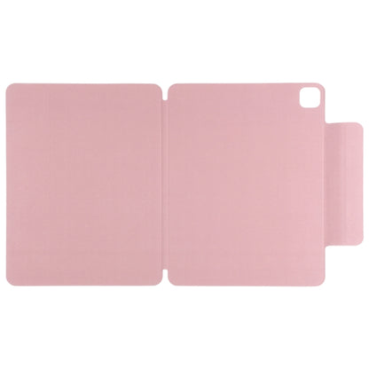 For iPad Pro 13 2024 Double-sided Clip Fixed Buckle Magnetic PU Leather Smart Tablet Case(Light Pink) - iPad Pro 13 2024 Cases by buy2fix | Online Shopping UK | buy2fix