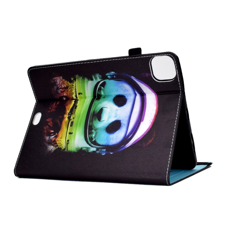 For iPad Pro 11 2024 Painted Elastic Band Smart Leather Tablet Case(Space Bear) - iPad Pro 11 2024 Cases by buy2fix | Online Shopping UK | buy2fix