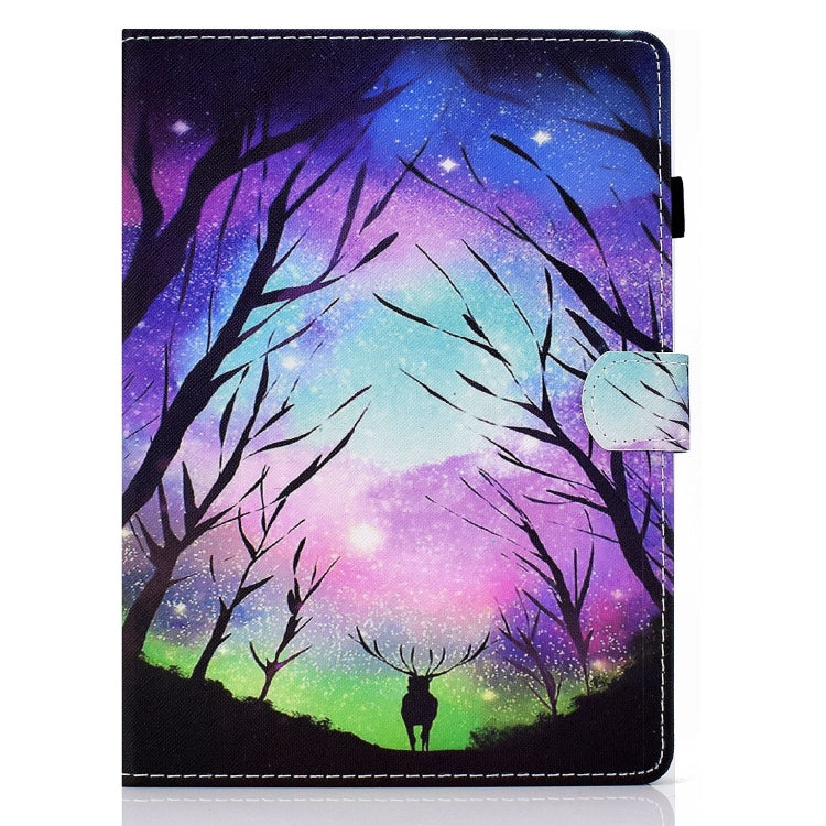 For iPad Pro 11 2024 Painted Stitching Smart Leather Tablet Case(Starry Deer) - iPad Pro 11 2024 Cases by buy2fix | Online Shopping UK | buy2fix