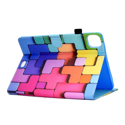 For iPad Pro 11 2024 Colored Drawing Sewing Smart Leather Tablet Case(Colorful Cubes) - iPad Pro 11 2024 Cases by buy2fix | Online Shopping UK | buy2fix