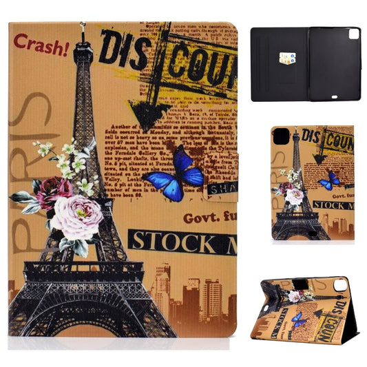 For iPad Pro 11 2024 Voltage Colored Drawing Smart Leather Tablet Case(Eiffel Tower) - iPad Pro 11 2024 Cases by buy2fix | Online Shopping UK | buy2fix