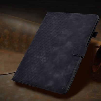 For iPad Pro 11 2024 Rhombus Embossed Leather Tablet Case(Black) - iPad Pro 11 2024 Cases by buy2fix | Online Shopping UK | buy2fix