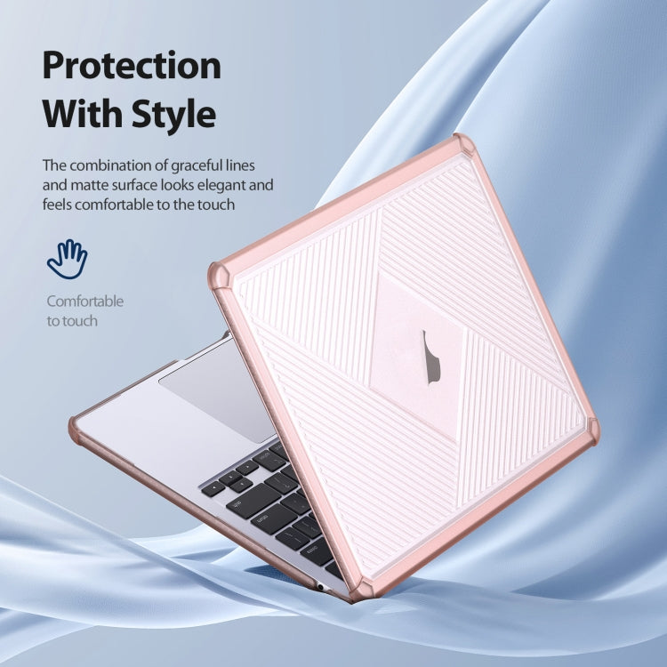 For MacBook Air 15.3 2023/2024 A2941 DUX DUCIS LCGH Laptop Frosted Protective Case(Pink) - MacBook Air Cases by DUX DUCIS | Online Shopping UK | buy2fix