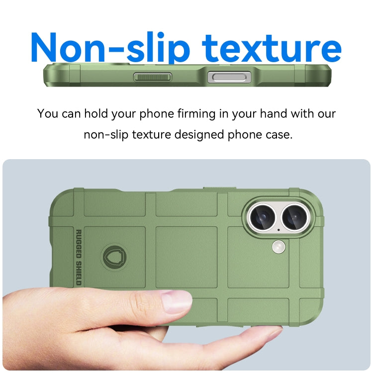 For iPhone 16 Plus Full Coverage Shockproof TPU Phone Case(Green) - iPhone 16 Plus Cases by buy2fix | Online Shopping UK | buy2fix