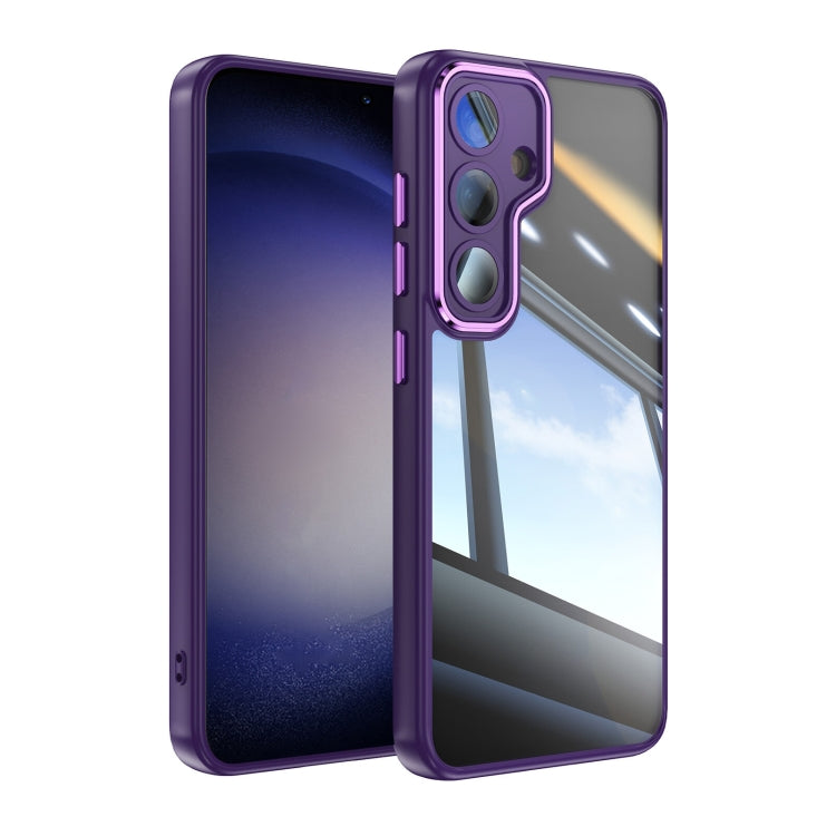 For Samsung Galaxy S25+ 5G Acrylic Hybrid TPU Armor Shockproof Phone Case(Purple) - Galaxy S25+ 5G Cases by buy2fix | Online Shopping UK | buy2fix