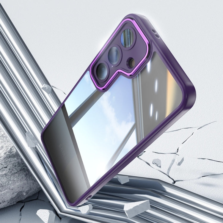 For Samsung Galaxy S25+ 5G Acrylic Hybrid TPU Armor Shockproof Phone Case(Purple) - Galaxy S25+ 5G Cases by buy2fix | Online Shopping UK | buy2fix