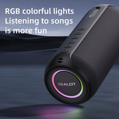 Zealot S32 Max 20W High Power Bluetooth Speaker with RGB Light(Grey) - Desktop Speaker by ZEALOT | Online Shopping UK | buy2fix