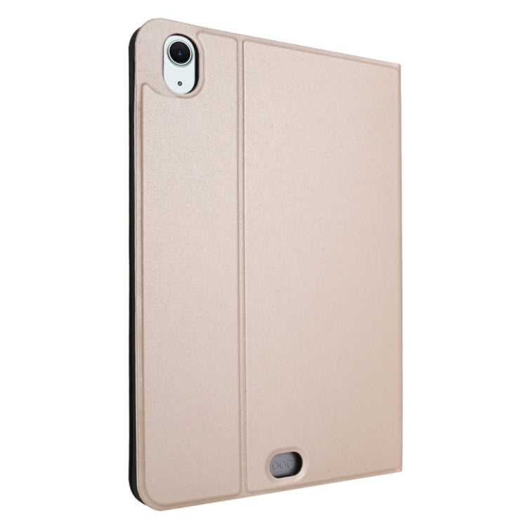 For iPad Air 13 2025 / 2024 Stretch Voltage Plain Leather Smart Tablet Case(Gold) - iPad Air 13 2025 / 2024 Cases by buy2fix | Online Shopping UK | buy2fix