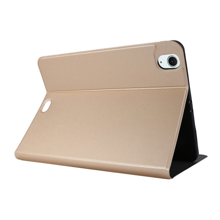 For iPad Air 13 2025 / 2024 Stretch Voltage Plain Leather Smart Tablet Case(Gold) - iPad Air 13 2025 / 2024 Cases by buy2fix | Online Shopping UK | buy2fix