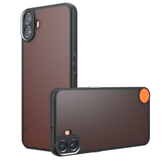 For Nothing CMF Phone 1 Armor Precise Hole PC Hybrid TPU Phone Case(Frosted Black) - More Brand by buy2fix | Online Shopping UK | buy2fix