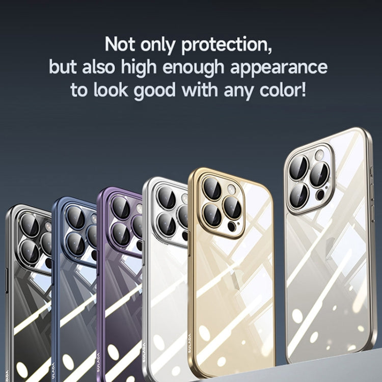 For iPhone 15 Pro Max SULADA Electroplating Frosted PC + TPU Shockproof Phone Case(Gold) - iPhone 15 Pro Max Cases by SULADA | Online Shopping UK | buy2fix