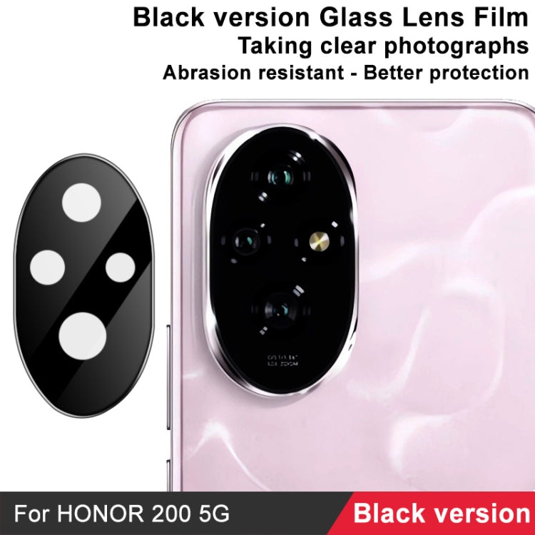 For Honor 200 IMAK Rear Camera Lens Glass Film Black Version - Other by imak | Online Shopping UK | buy2fix