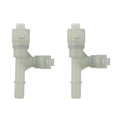 2pcs / Set For Cadillac Car Heater Hose Connector 15055343(White) - Terminal connectors by buy2fix | Online Shopping UK | buy2fix