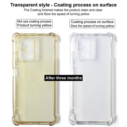 For OnePlus Ace 3 Pro 5G imak Shockproof Airbag TPU Phone Case(Transparent Black) - OnePlus Cases by imak | Online Shopping UK | buy2fix