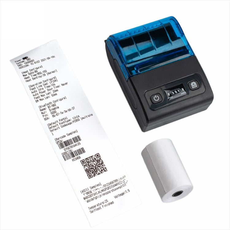 BT-582 58mm Type-C + Bluetooth Portable Thermal Printer(EU Plug) - Printer by buy2fix | Online Shopping UK | buy2fix