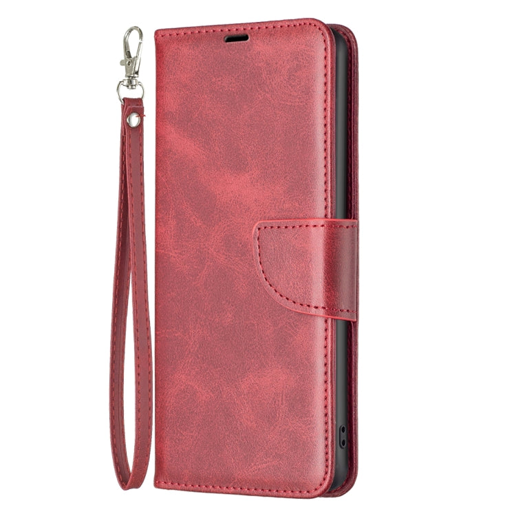 For Samsung Galaxy S25 Ultra 5G Lambskin Texture Pure Color Flip Leather Phone Case(Red) - Galaxy S25 Ultra 5G Cases by buy2fix | Online Shopping UK | buy2fix