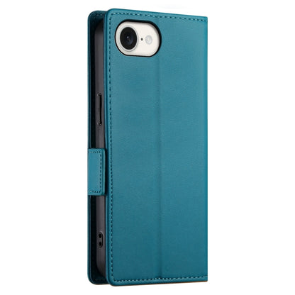 For iPhone SE 2024 Side Buckle Magnetic Frosted Leather Phone Case(Blue) - More iPhone Cases by buy2fix | Online Shopping UK | buy2fix