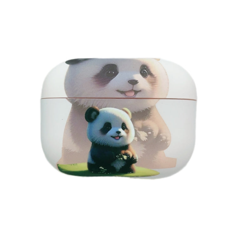 For AirPods Pro Phantom Panda Pattern Earbuds Box Frosted TPU Case(White) - For AirPods Pro by buy2fix | Online Shopping UK | buy2fix