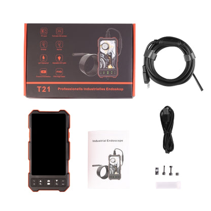 T21 4.5 inch IPS Color Screen 5.5mm Single Camera Split Hard Cable Industrial Endoscope, Length:1m(Black Red) -  by buy2fix | Online Shopping UK | buy2fix