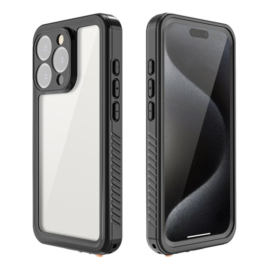 For iPhone 15 Pro RedPepper Shockproof IP68 Waterproof PC + TPU Protective Case(Black) - iPhone 15 Pro Cases by RedPepper | Online Shopping UK | buy2fix