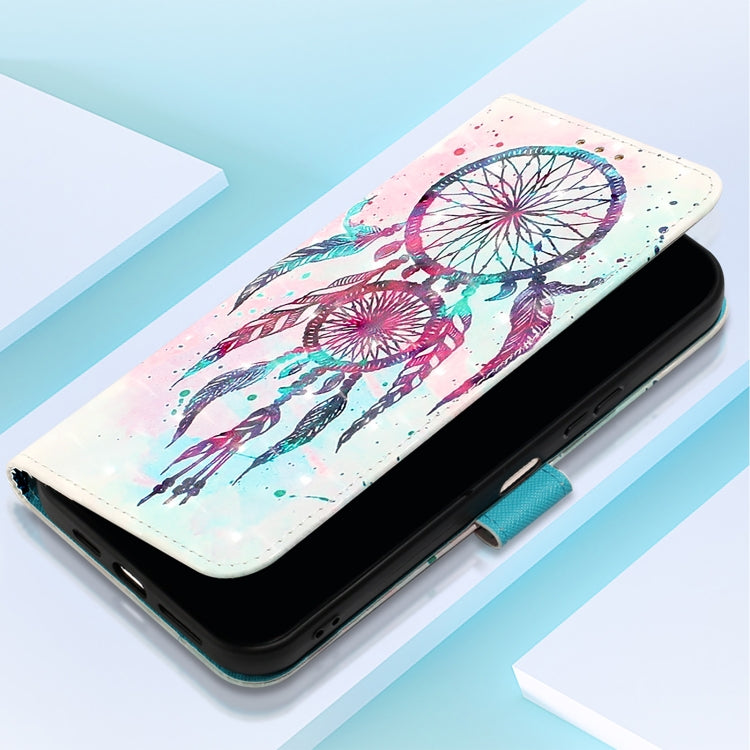 For Samsung Galaxy S25 5G 3D Painting Horizontal Flip Leather Phone Case(Color Drop Wind Chimes) - Galaxy S25 5G Cases by buy2fix | Online Shopping UK | buy2fix