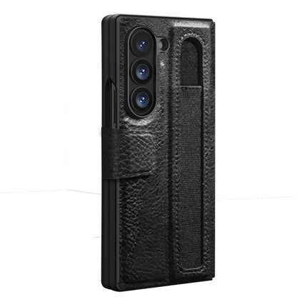 For Samsung Galaxy Z Fold6 5G NILLKIN Ogg Leather Phone Case(Black) - Galaxy Z Fold6 5G Cases by NILLKIN | Online Shopping UK | buy2fix