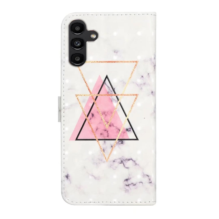 For Samsung Galaxy S25 5G Oil Embossed 3D Drawing Leather Phone Case(Triangular Marble) - Galaxy S25 5G Cases by buy2fix | Online Shopping UK | buy2fix