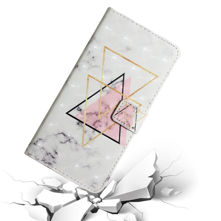 For Samsung Galaxy S25 Ultra 5G Oil Embossed 3D Drawing Leather Phone Case(Triangular Marble) - Galaxy S25 Ultra 5G Cases by buy2fix | Online Shopping UK | buy2fix