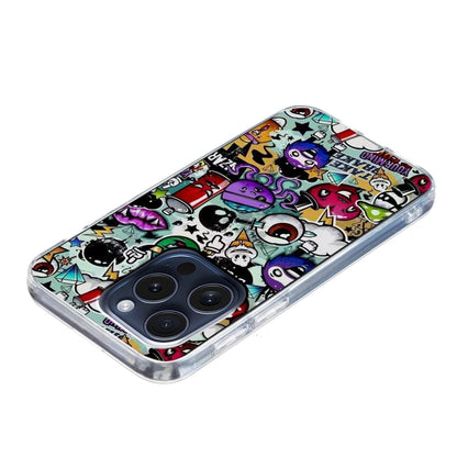 For iPhone 16 Pro Colored Drawing Pattern TPU Phone Case(Graffiti) - iPhone 16 Pro Cases by buy2fix | Online Shopping UK | buy2fix