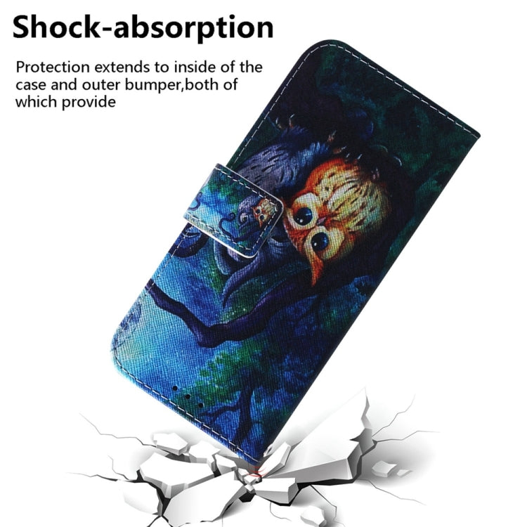 For Samsung Galaxy S25 Ultra 5G Coloured Drawing Flip Leather Phone Case(Oil Painting Owl) - Galaxy S25 Ultra 5G Cases by buy2fix | Online Shopping UK | buy2fix