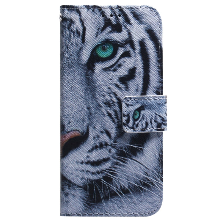 For Samsung Galaxy S25 Ultra 5G Coloured Drawing Flip Leather Phone Case(Tiger) - Galaxy S25 Ultra 5G Cases by buy2fix | Online Shopping UK | buy2fix