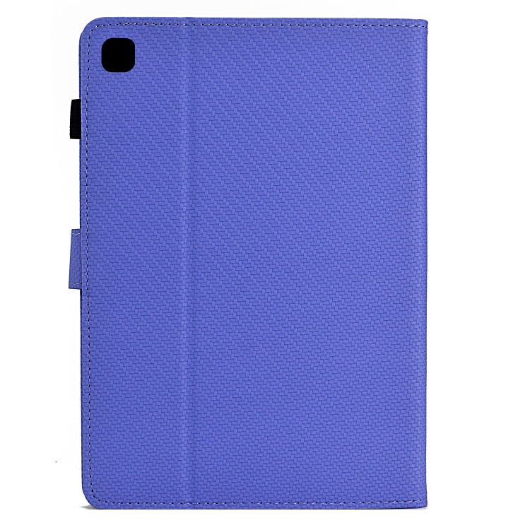 For Samsung Galaxy Tab A 10.1 2019 Solid Color Fiber Texture Smart Tablet Leather Case(Purple) - Tab A 10.1 (2019) T510 / T515 by buy2fix | Online Shopping UK | buy2fix