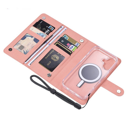 For iPhone 14 Plus ViLi GHA-C Series RFID MagSafe Magnetic Flip Leather Phone Case(Pink) - iPhone 14 Plus Cases by ViLi | Online Shopping UK | buy2fix