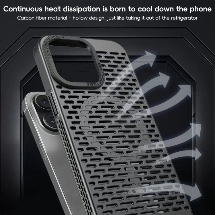 For iPhone 13 Pro Max Hollow Cooling MagSafe Phone Case(Silver) - iPhone 13 Pro Max Cases by buy2fix | Online Shopping UK | buy2fix