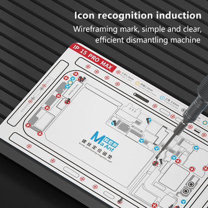 For iPhone 15 MaAnt Double-sided Screw Positioning Flexible Soft Magnetic Pad - Magnetic Screws Mat by buy2fix | Online Shopping UK | buy2fix