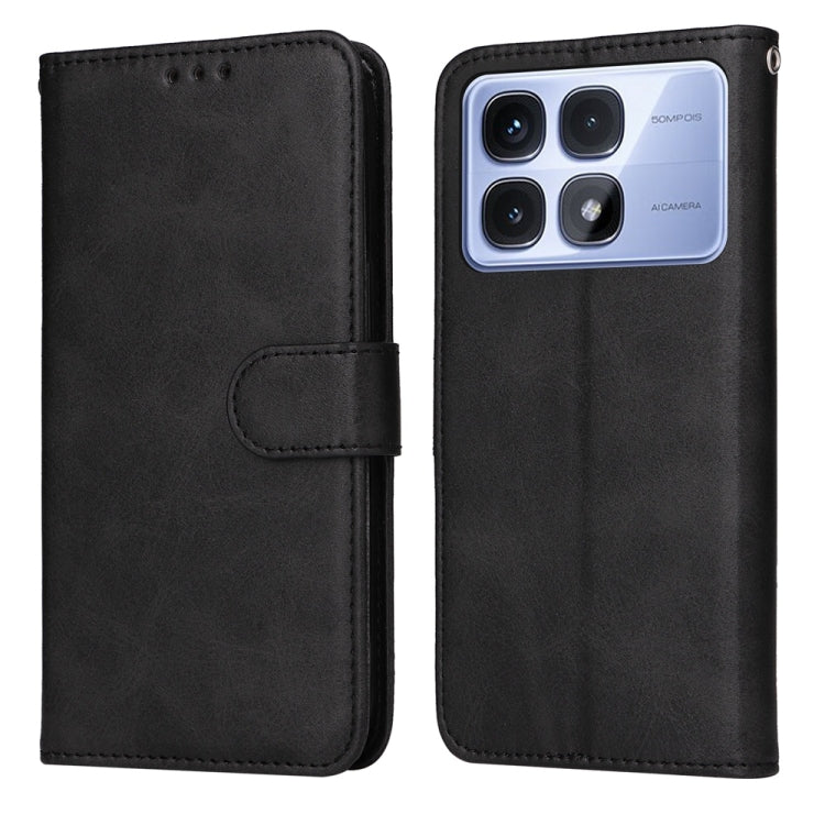 For Redmi K70 Ultra Classic Calf Texture Flip Leather Phone Case(Black) - Xiaomi Cases by buy2fix | Online Shopping UK | buy2fix