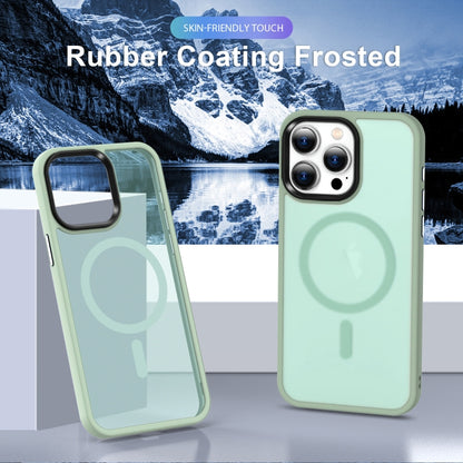 For iPhone 12 Pro MagSafe Magnetic Skin Feel Frosted Phone Case(Light Green) - iPhone 12 / 12 Pro Cases by buy2fix | Online Shopping UK | buy2fix