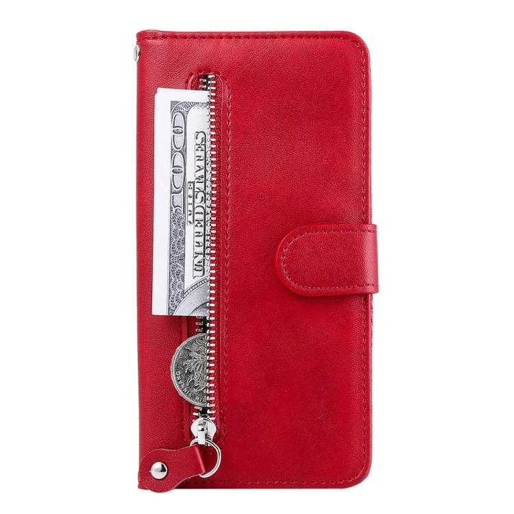 For Redmi K70 Ultra Fashion Calf Texture Zipper Leather Phone Case(Red) - Xiaomi Cases by buy2fix | Online Shopping UK | buy2fix