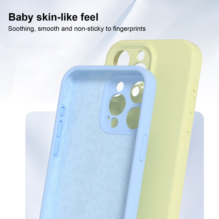 For iPhone 16 Precise Hole Liquid Silicone Jelly Color Full Coverage Phone Case(Sugar Orange Color) - iPhone 16 Cases by buy2fix | Online Shopping UK | buy2fix