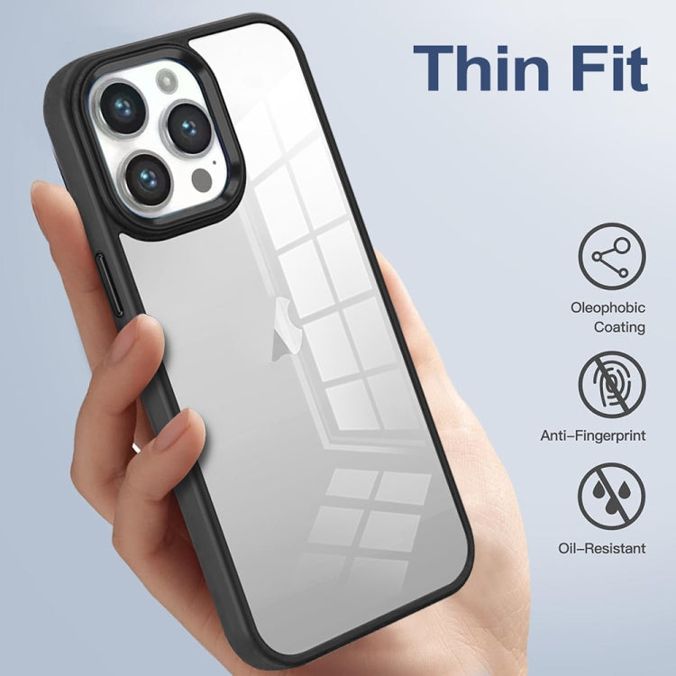 For iPhone 15 Pro Max Colorful Armor Transparent Phone Case(Grey) - iPhone 15 Pro Max Cases by buy2fix | Online Shopping UK | buy2fix