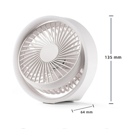 N601 180 Degree Rotating Type-C Desktop Fan with LED Ambience Light(Pink) - Electric Fans by buy2fix | Online Shopping UK | buy2fix