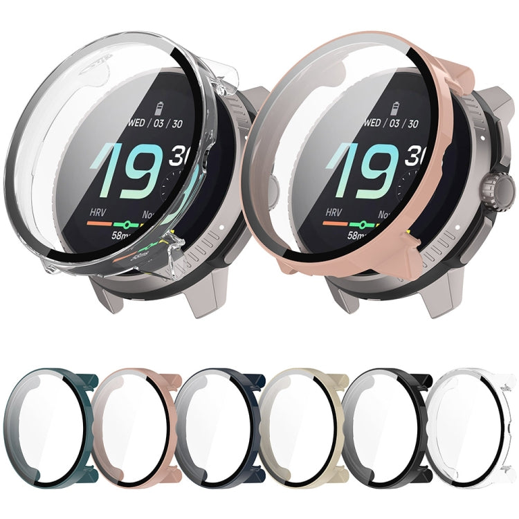 For Suunto Race S PC + Tempered Glass Film Integrated Watch Protective Case(Transparent) - Watch Case by buy2fix | Online Shopping UK | buy2fix