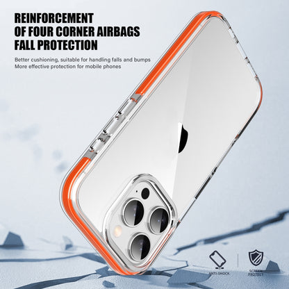 For iPhone 16 TPE Airbag TPU+ PC Full Coverage Phone Case(Orange) - iPhone 16 Cases by buy2fix | Online Shopping UK | buy2fix