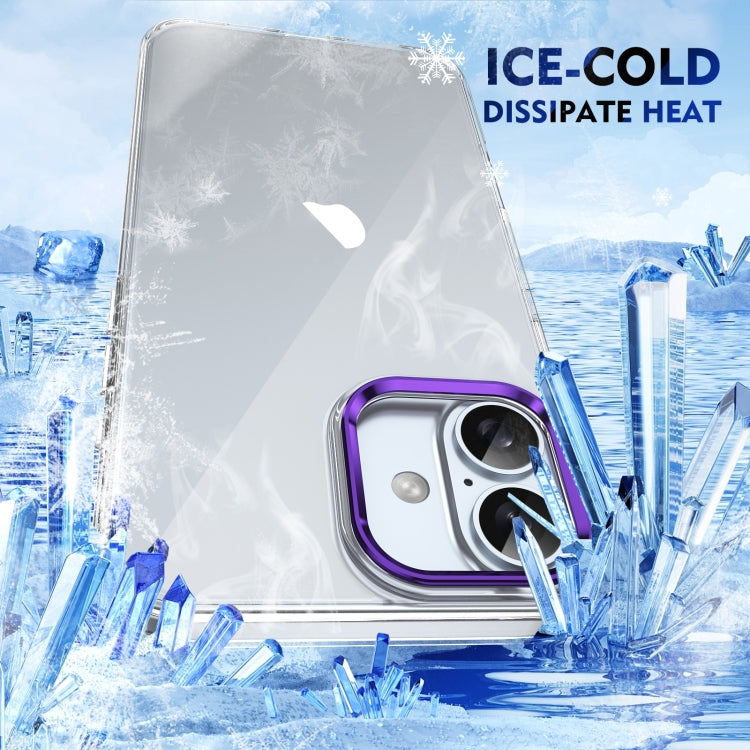 For iPhone 16 Ice Feel HD Transparent PC Full Coverage Phone Case(Purple) - iPhone 16 Cases by buy2fix | Online Shopping UK | buy2fix